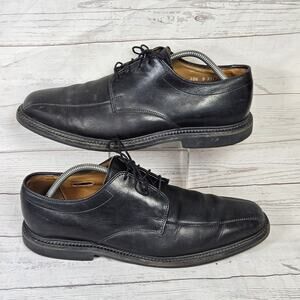 Allen Edmonds Warren Dress Shoes Mens Size 10.5 Black Oxford Lace Up Made In USA